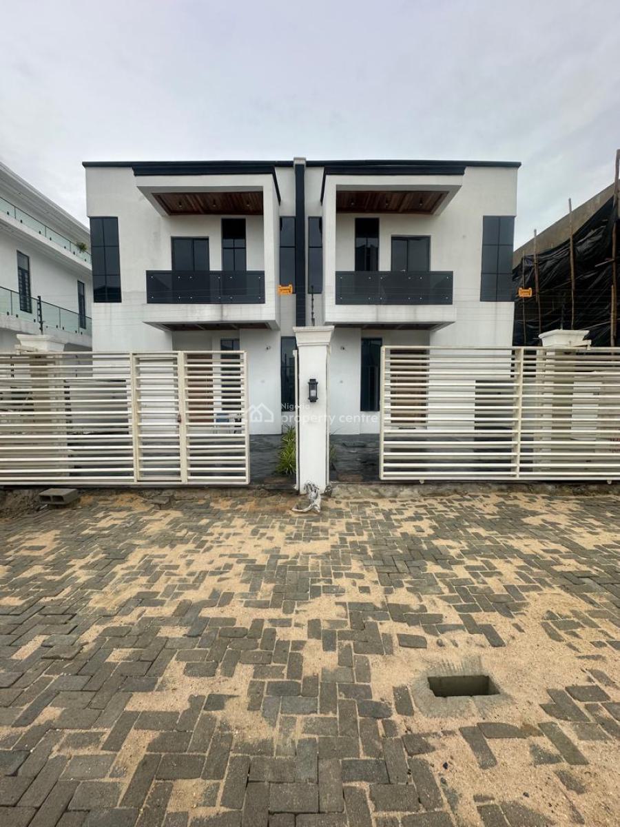 Well Built 4 Bedroom Semi Detached Duplex with Bq, Chevron, Lekki, Lagos, Semi-detached Duplex for Sale
