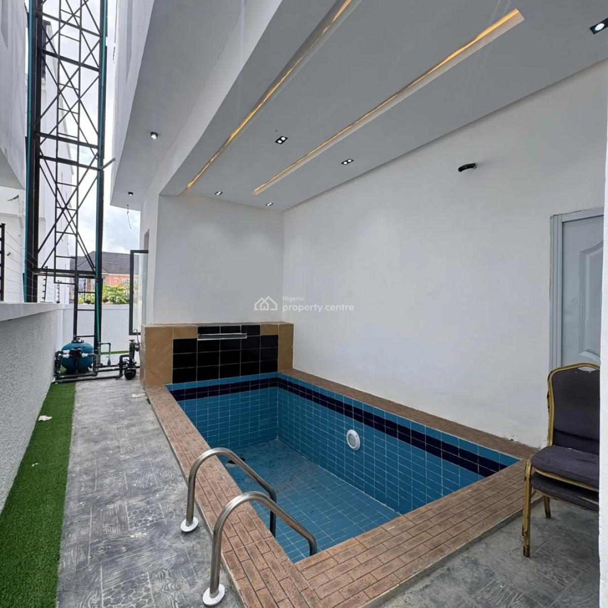 Magnificent 5 Bedroom Detached Duplex with a Pool, Sangotedo, Ajah, Lagos, Detached Duplex for Sale