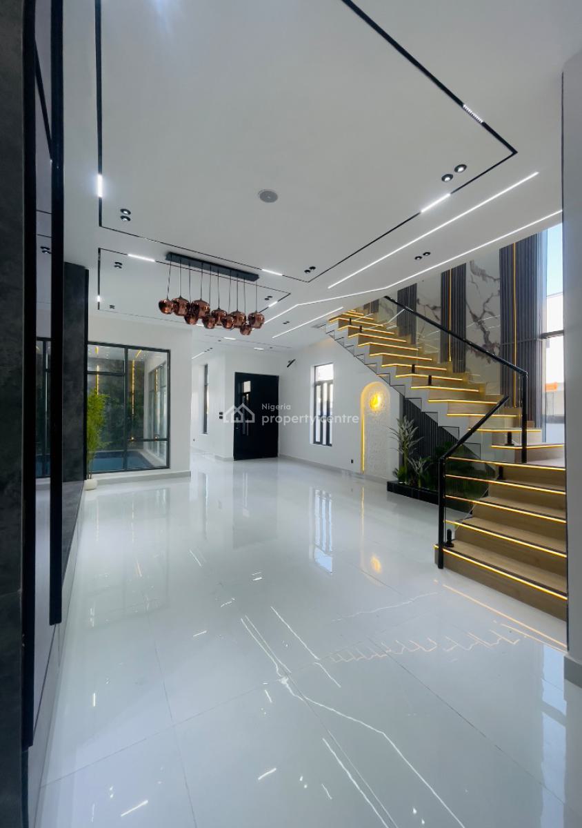 Luxuriously Perched 5 Bedroom Smart Home with Cinema, Home Office, Gym, Ajah, Lagos, Detached Duplex for Sale