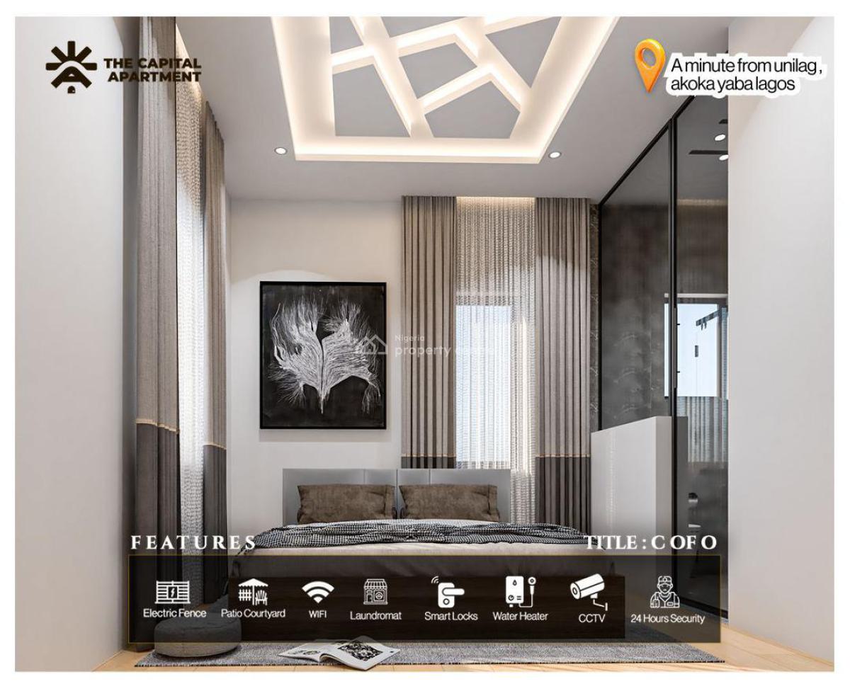 Price Increase in 4days! Own a Cashgenerating Asset Close to Unilag, Capital Apartments with Patio Courtyard ,lounge and Luxury Finishing, Yaba, Lagos, Block of Flats for Sale