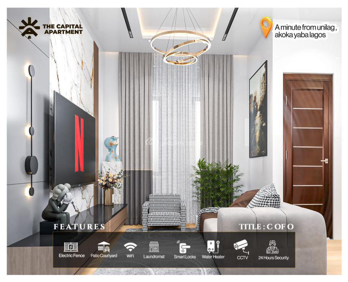 Price Increase in 4days! Own a Cashgenerating Asset Close to Unilag, Capital Apartments with Patio Courtyard ,lounge and Luxury Finishing, Yaba, Lagos, Block of Flats for Sale