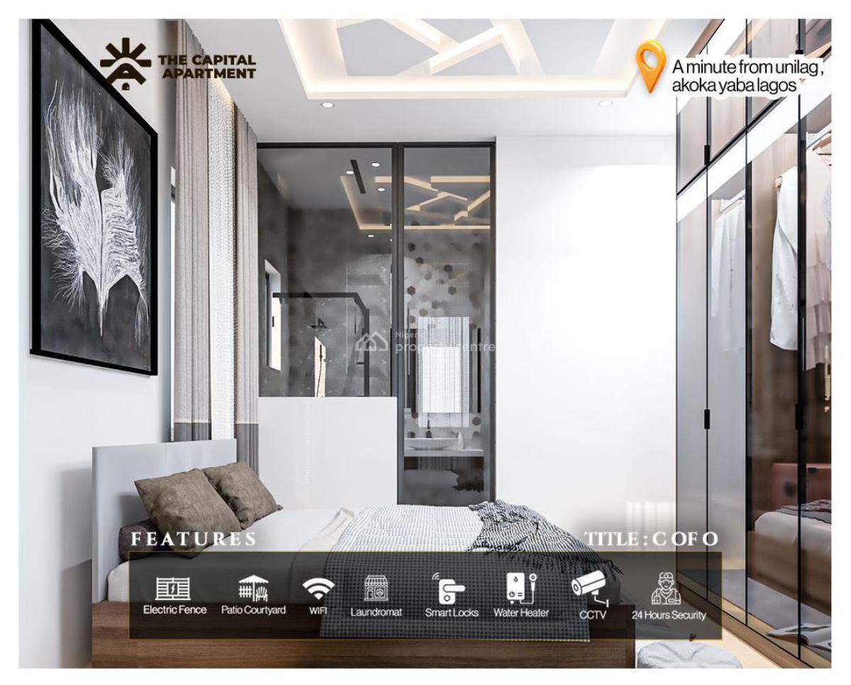 Price Increase in 4days! Own a Cashgenerating Asset Close to Unilag, Capital Apartments with Patio Courtyard ,lounge and Luxury Finishing, Yaba, Lagos, Block of Flats for Sale