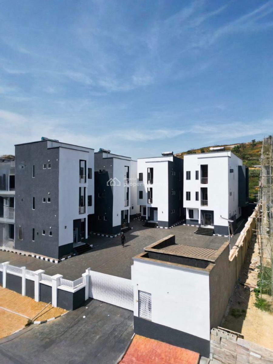 Lovely 4 Bedroom Terrace Duplex with a Room Bq, Guzape District, Abuja, Terraced Duplex for Sale