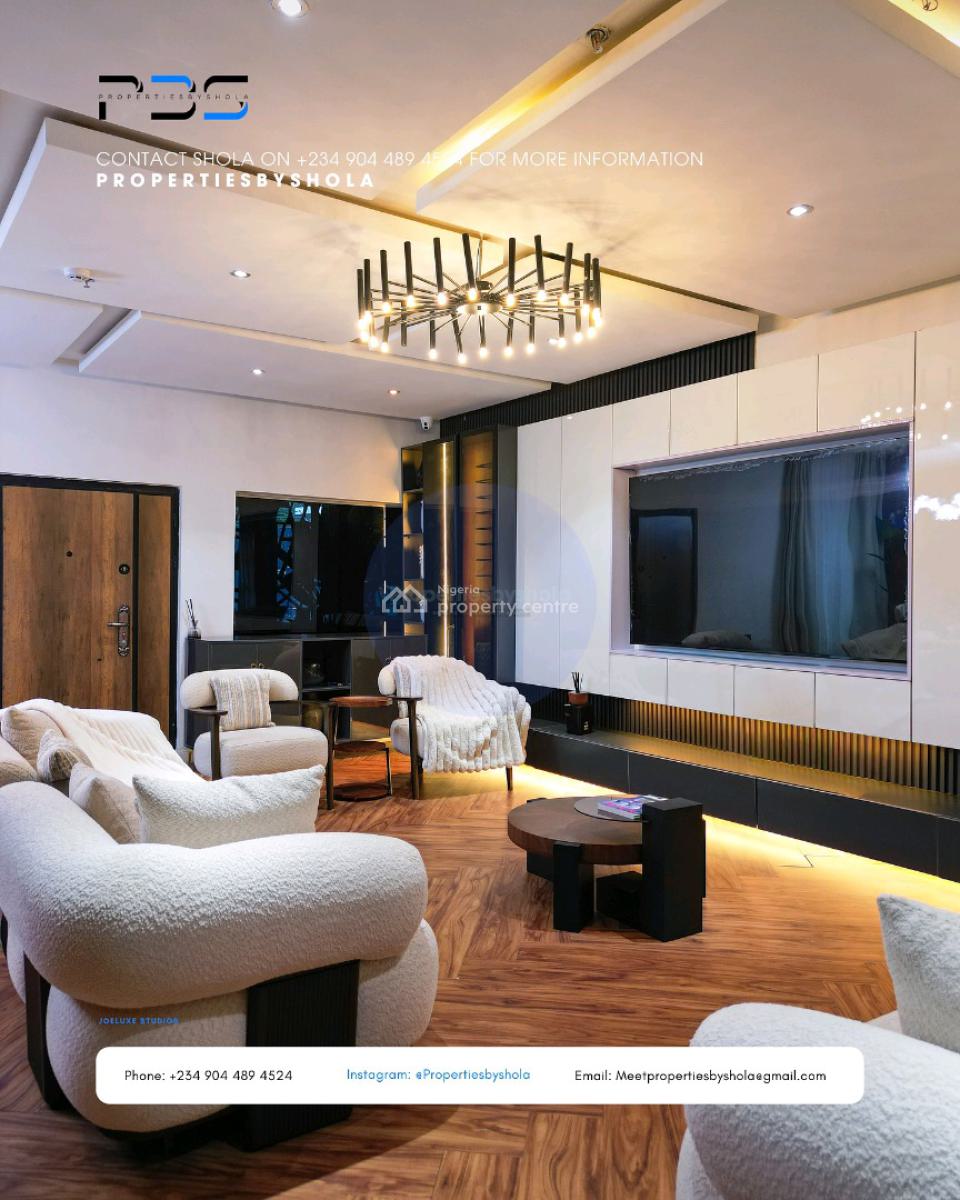 Finished Terrace Duplex Katampe Extension.  Beautifully Finished 4-bed, Guzape District, Abuja, House for Sale