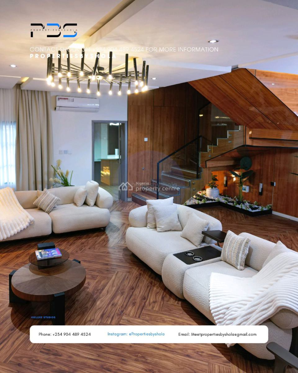 Finished Terrace Duplex Katampe Extension.  Beautifully Finished 4-bed, Guzape District, Abuja, House for Sale