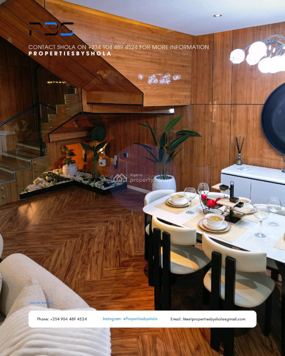 Finished Terrace Duplex Katampe Extension.  Beautifully Finished 4-bed, Guzape District, Abuja, House for Sale