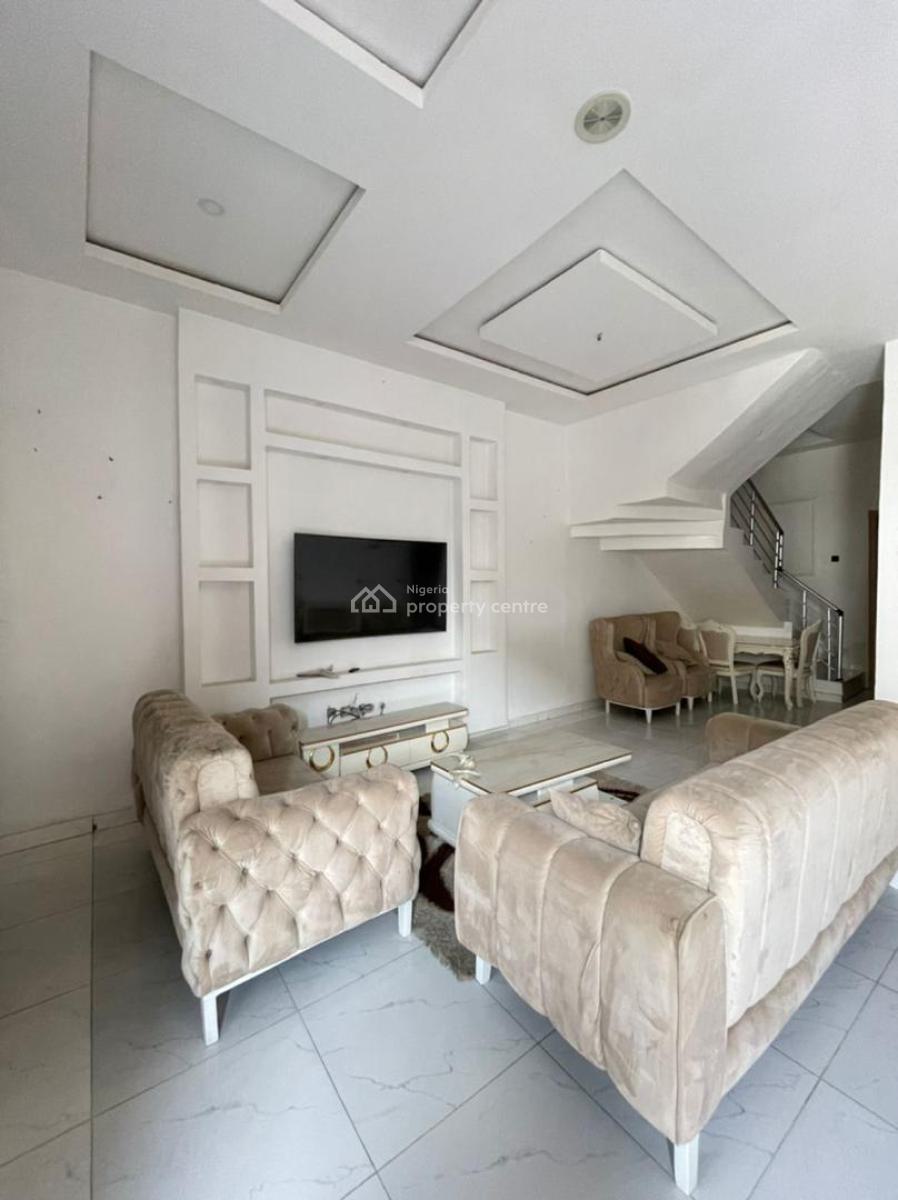Semi Furnished 4 Bedroom Semi Detached Duplex with Bq, Orchid Road, Lekki, Lagos, Semi-detached Duplex for Rent