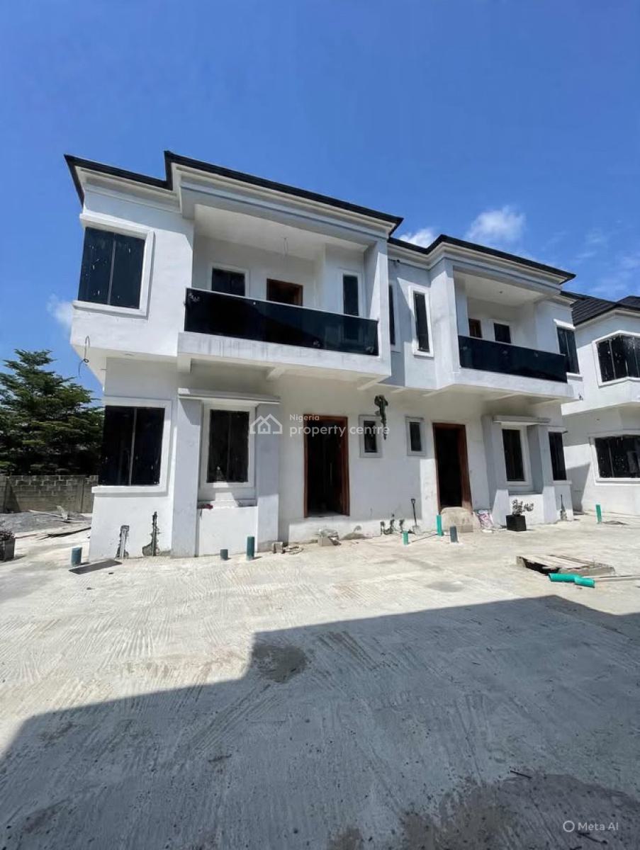 Stunning 4 Bedroom Semi Detached Duplex, Chevron, Lekki, Lagos, Semi-detached Duplex for Rent