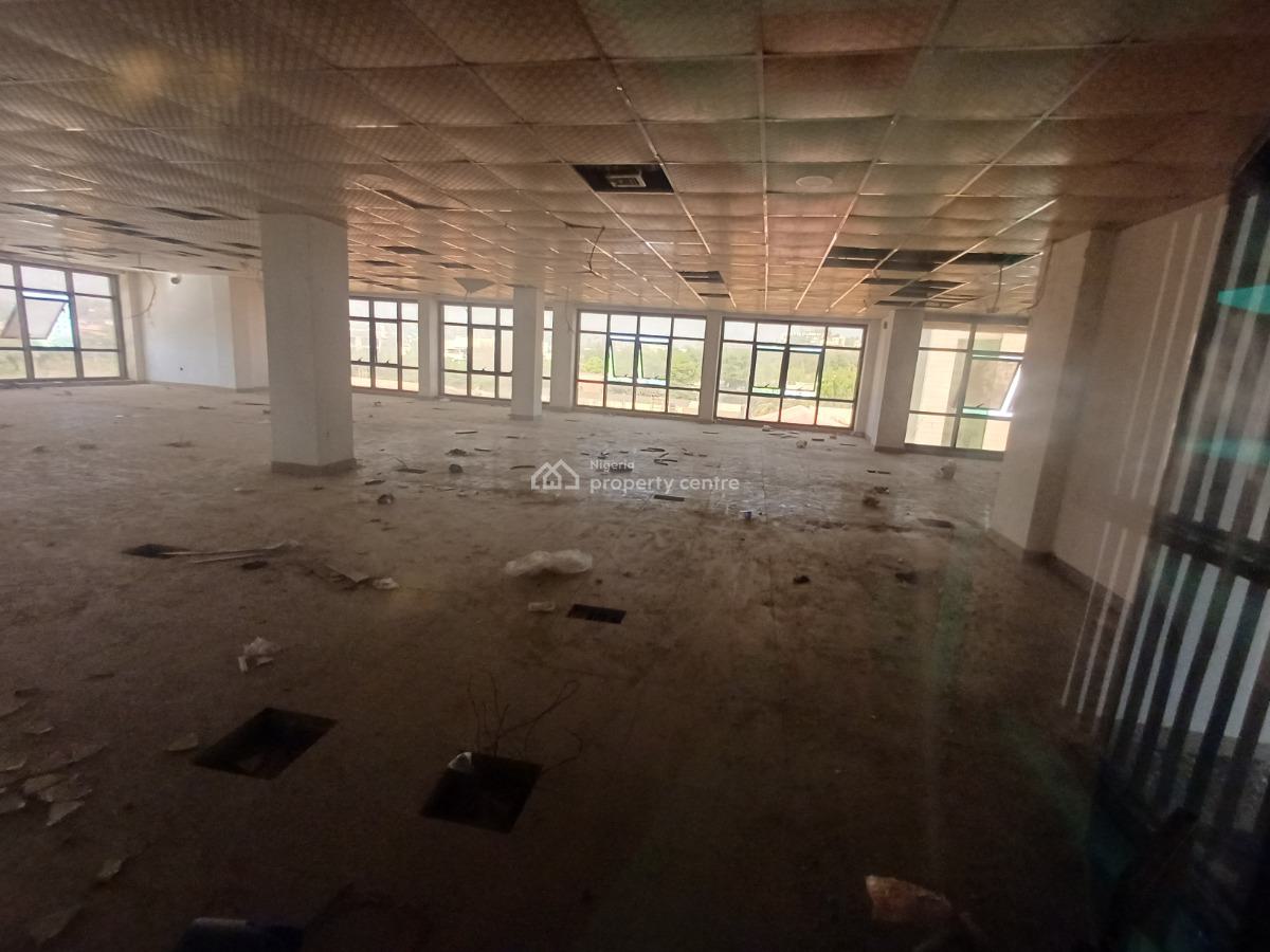 Serviced 300sqm Office Space on The Third Floor with Elevators and Gen, Wuse 2, Abuja, Office Space for Rent