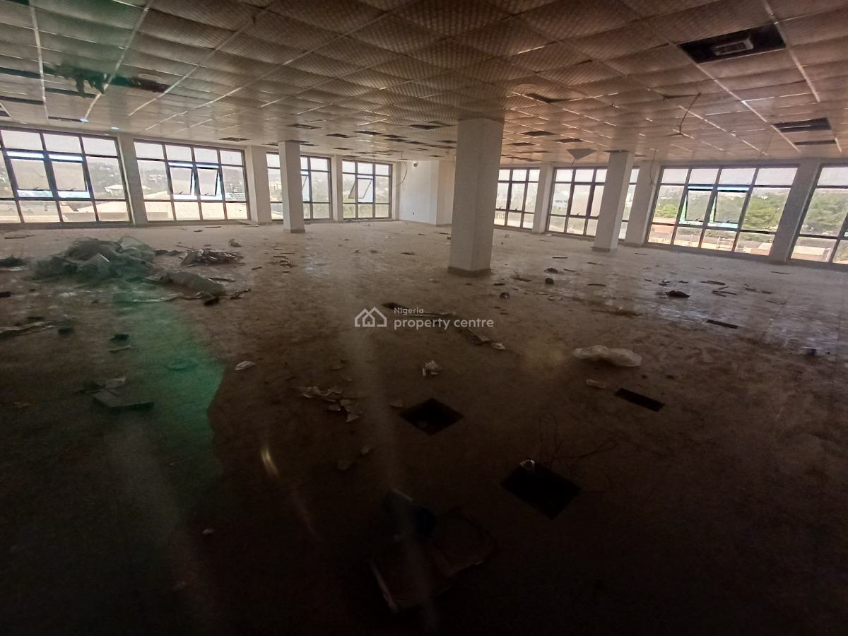 Serviced 300sqm Office Space on The Third Floor with Elevators and Gen, Wuse 2, Abuja, Office Space for Rent