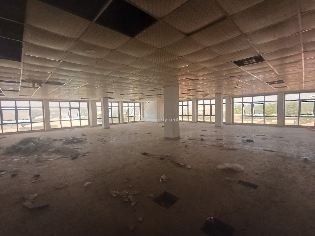 Serviced 300sqm Office Space on The Third Floor with Elevators and Gen, Wuse 2, Abuja, Office Space for Rent