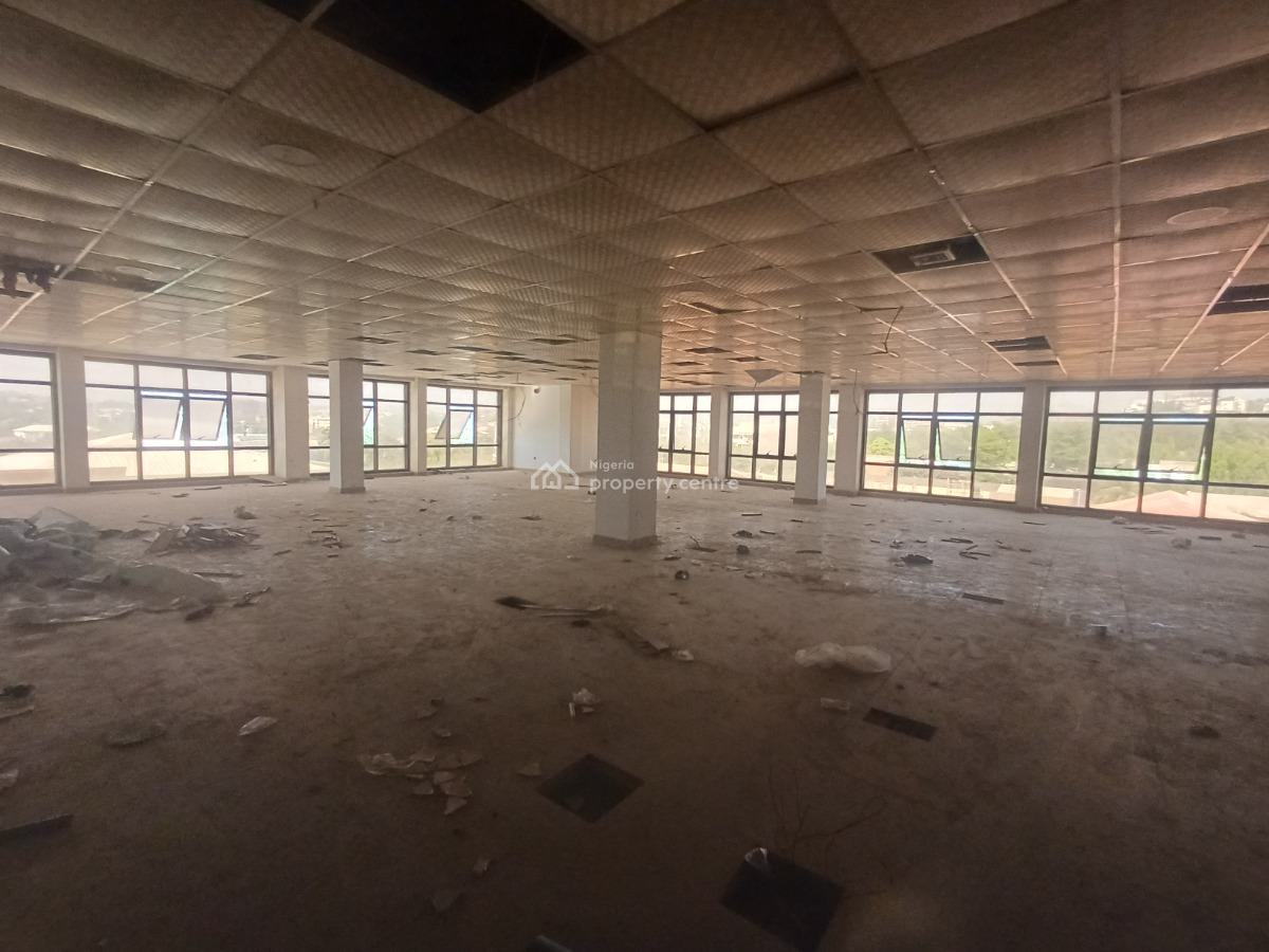 Serviced 300sqm Office Space on The Third Floor with Elevators and Gen, Wuse 2, Abuja, Office Space for Rent