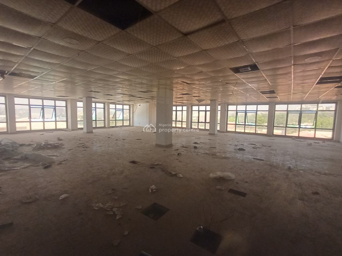 Serviced 300sqm Office Space on The Third Floor with Elevators and Gen, Wuse 2, Abuja, Office Space for Rent