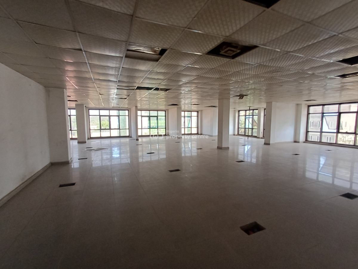 Serviced 381.58sqm Space on The Third Floor with Elevators and Generator, Wuse 2, Abuja, Office Space for Rent