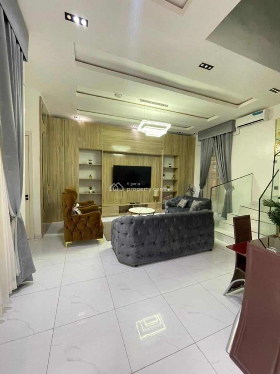Fully Furnished 4 Bedroom Semi Detached Duplex with Bq, Ikota, Lekki, Lagos, Semi-detached Duplex for Rent