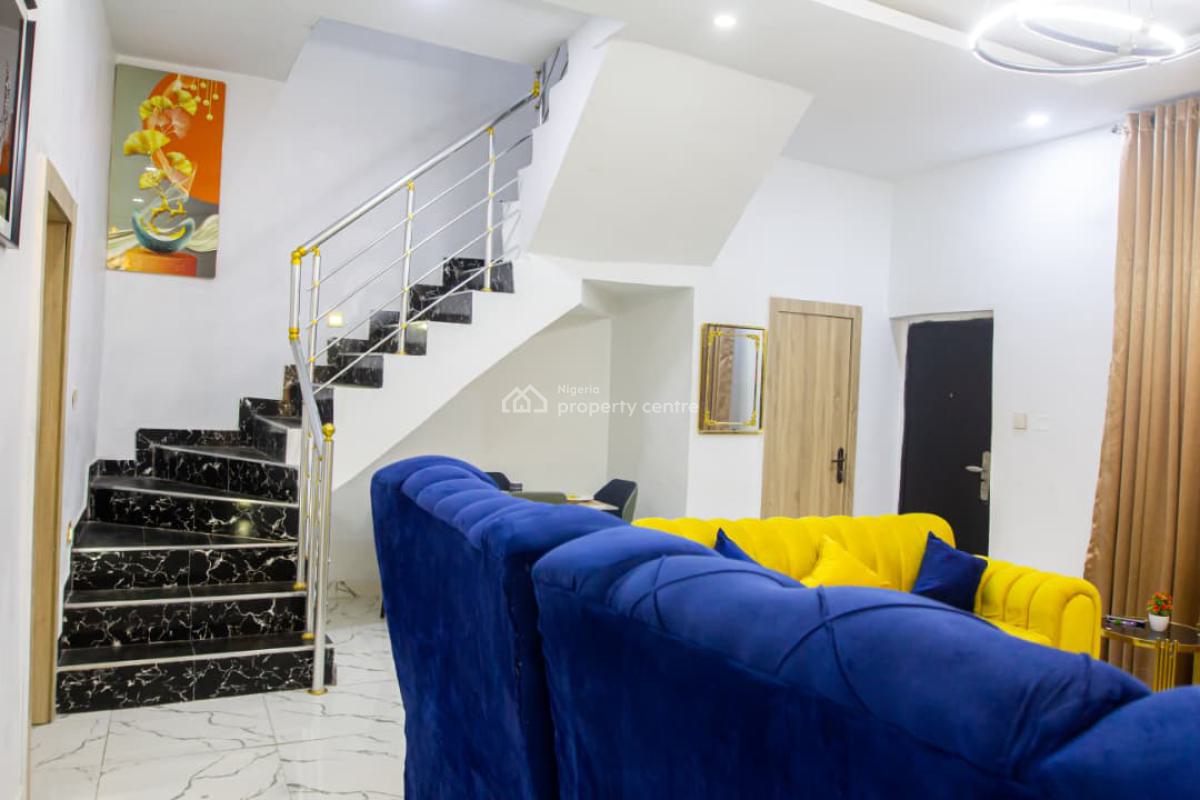 Fully Serviced 4 Bedroom Terrace Duplex Within a Very Secured Estate, Ikota, Lekki, Lagos, Terraced Duplex for Rent