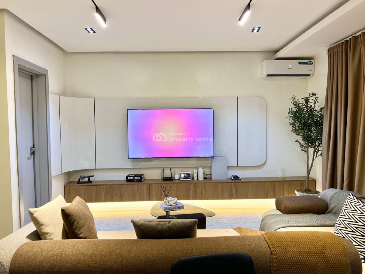 Luxury 2 Bedroom Maisonette with Alexa, Ps5, Balcony, and Elevator, Freedom Way, Lekki Phase 1, Lekki, Lagos, Flat / Apartment Short Let