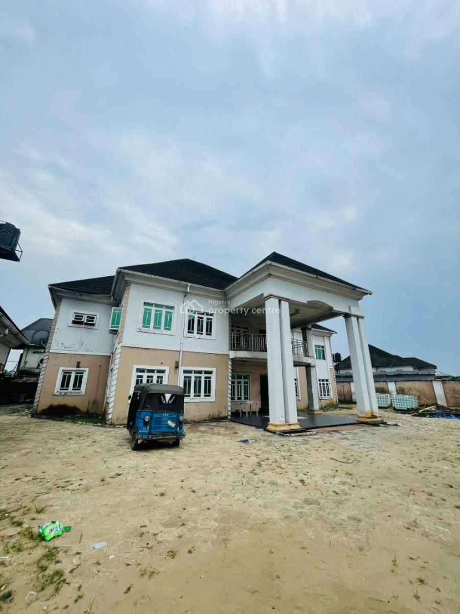 6 Bedroom Duplex Wt 2 Rooms Bq on 2 & Half Plots, Off Ring Road, Rukpokwu, Port Harcourt, Rivers, Detached Duplex for Sale