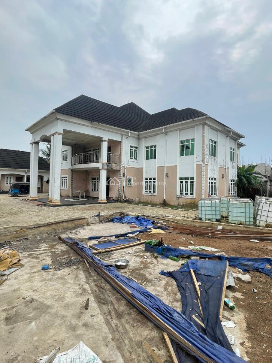 6 Bedroom Duplex Wt 2 Rooms Bq on 2 & Half Plots, Off Ring Road, Rukpokwu, Port Harcourt, Rivers, Detached Duplex for Sale