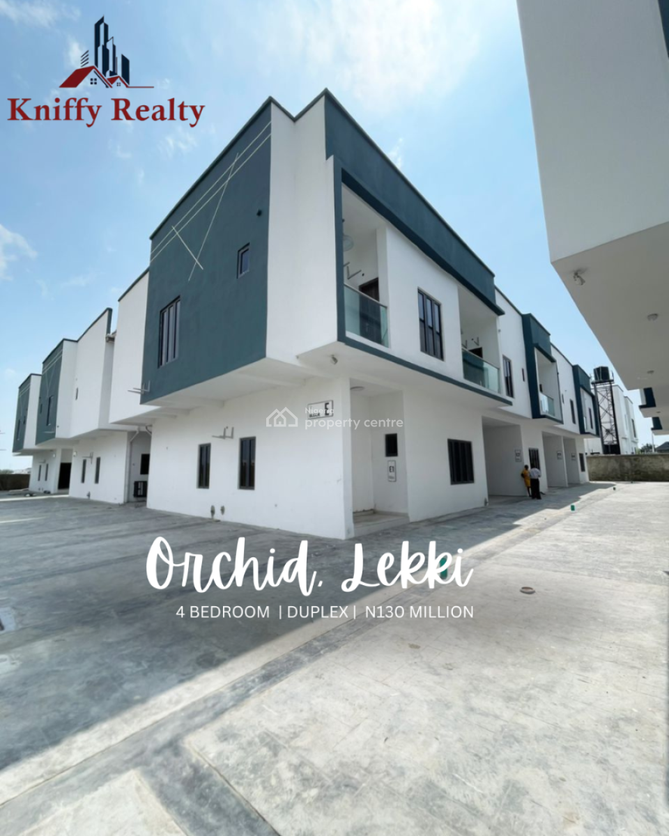 4 Bedroom Terrace Duplex with Bq, Orchid, Lekki, Lagos, Terraced Duplex for Sale