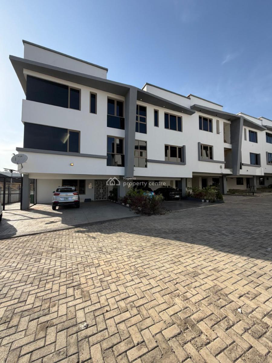 Newly Built 5 Bedroom Terrace Duplex with Bq, Kado, Abuja, Terraced Duplex for Rent