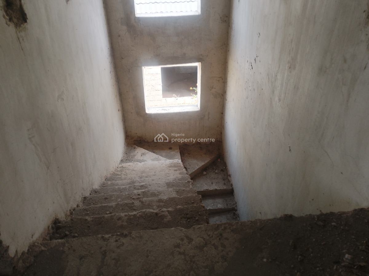 Four Bedroom Duplex with One Room Bq (carcass), Ella& David Homes Estate, Ushafa, Bwari, Abuja, Detached Duplex for Sale