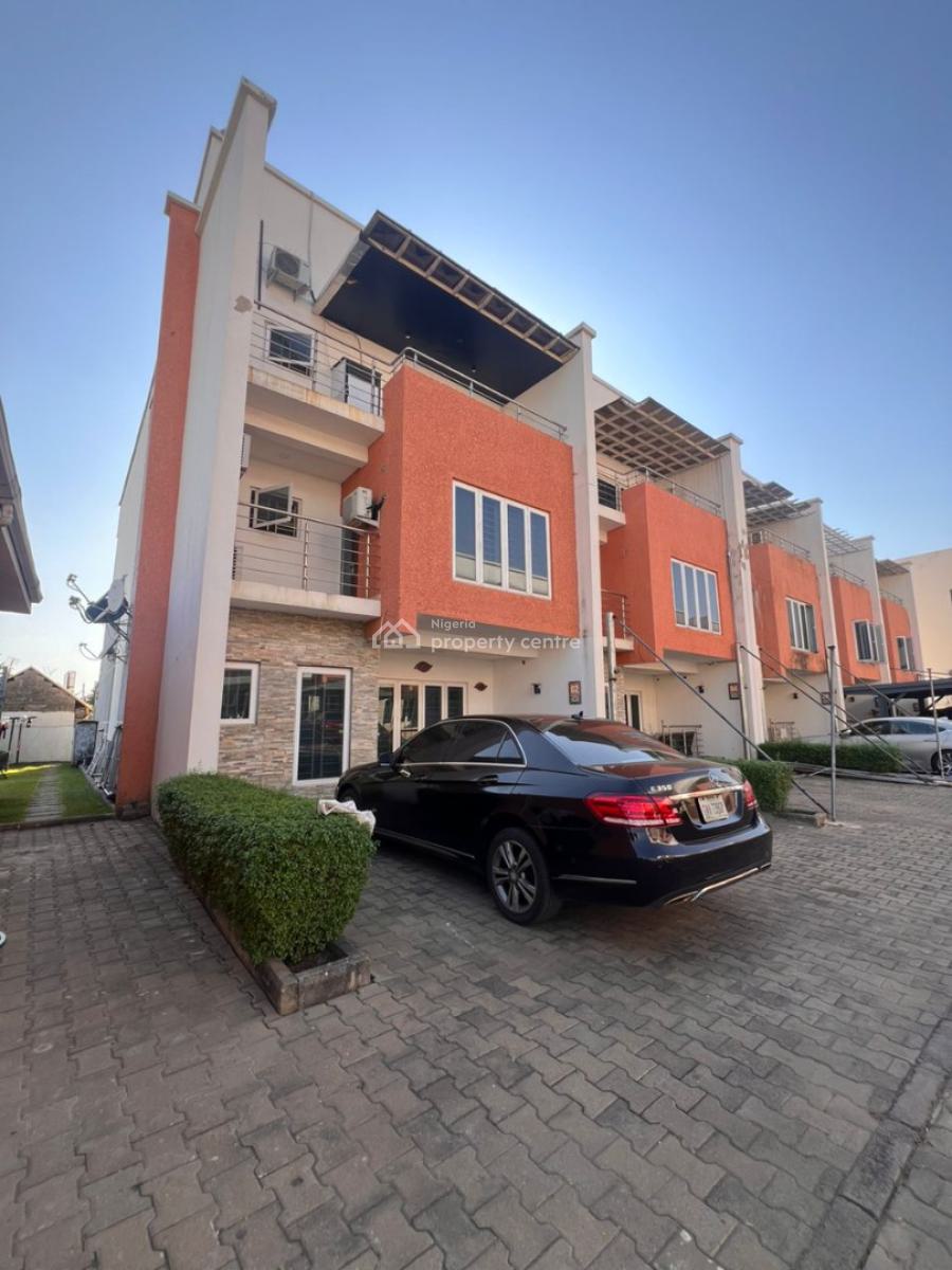 a Well-built 4-bedroom Terrace Duplex + 1bq, Life Camp, Abuja, Terraced Duplex for Rent