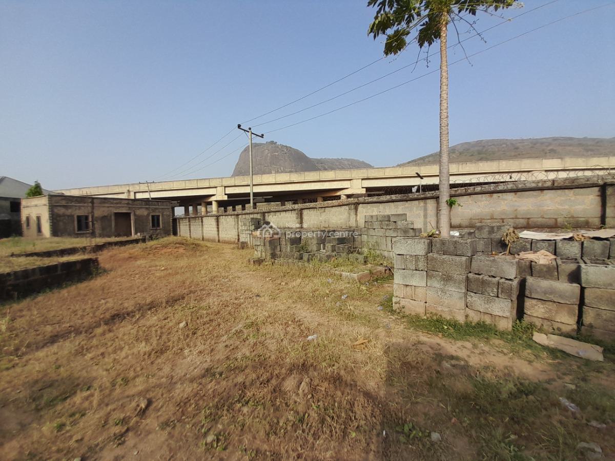 750sqm Fenced and Gated Plot with Solid 6-bedroom Foundation + Bq, Arab Rd, Kubwa, Abuja, Residential Land for Sale