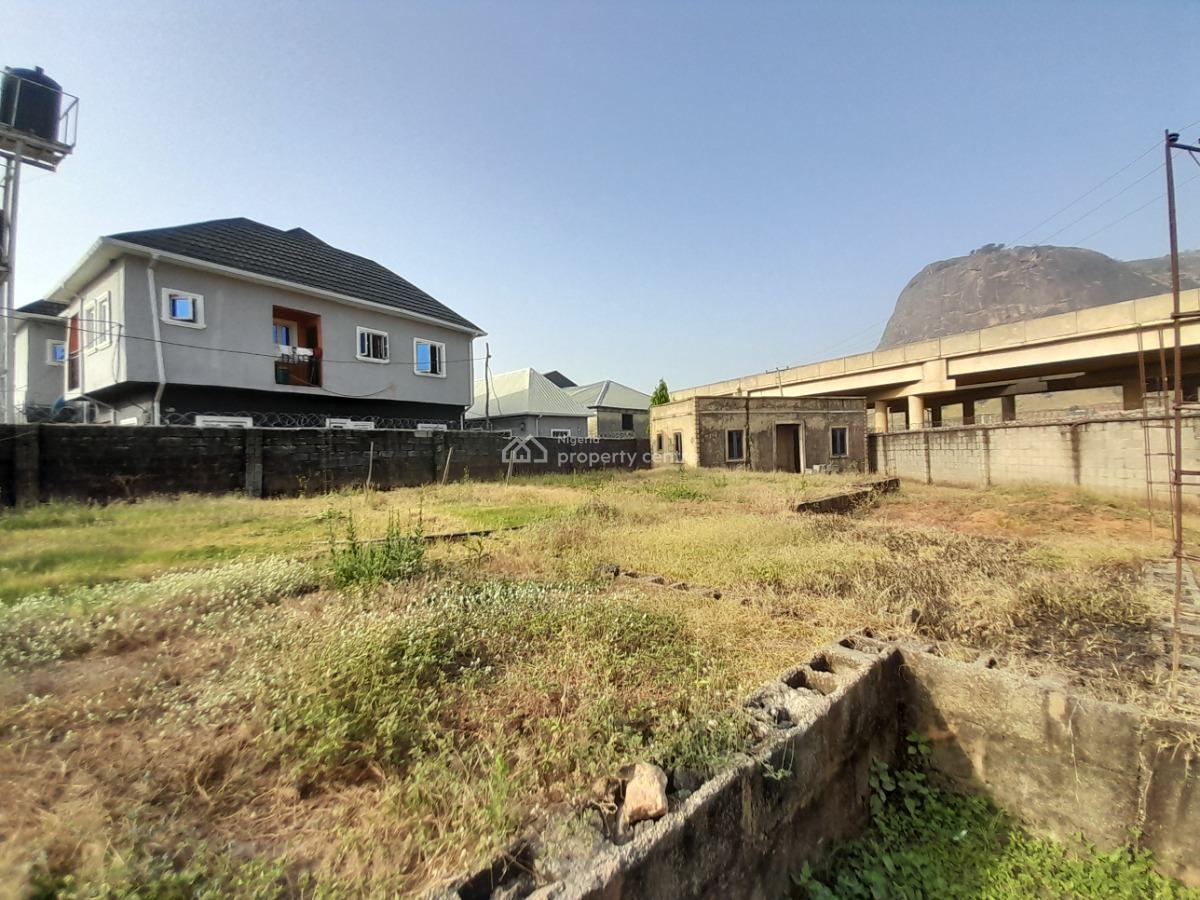 750sqm Fenced and Gated Plot with Solid 6-bedroom Foundation + Bq, Arab Rd, Kubwa, Abuja, Residential Land for Sale