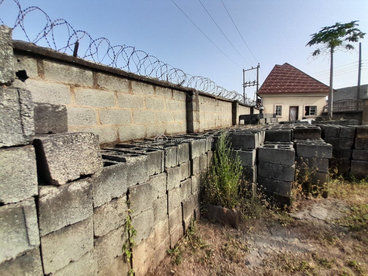 750sqm Fenced and Gated Plot with Solid 6-bedroom Foundation + Bq, Arab Rd, Kubwa, Abuja, Residential Land for Sale
