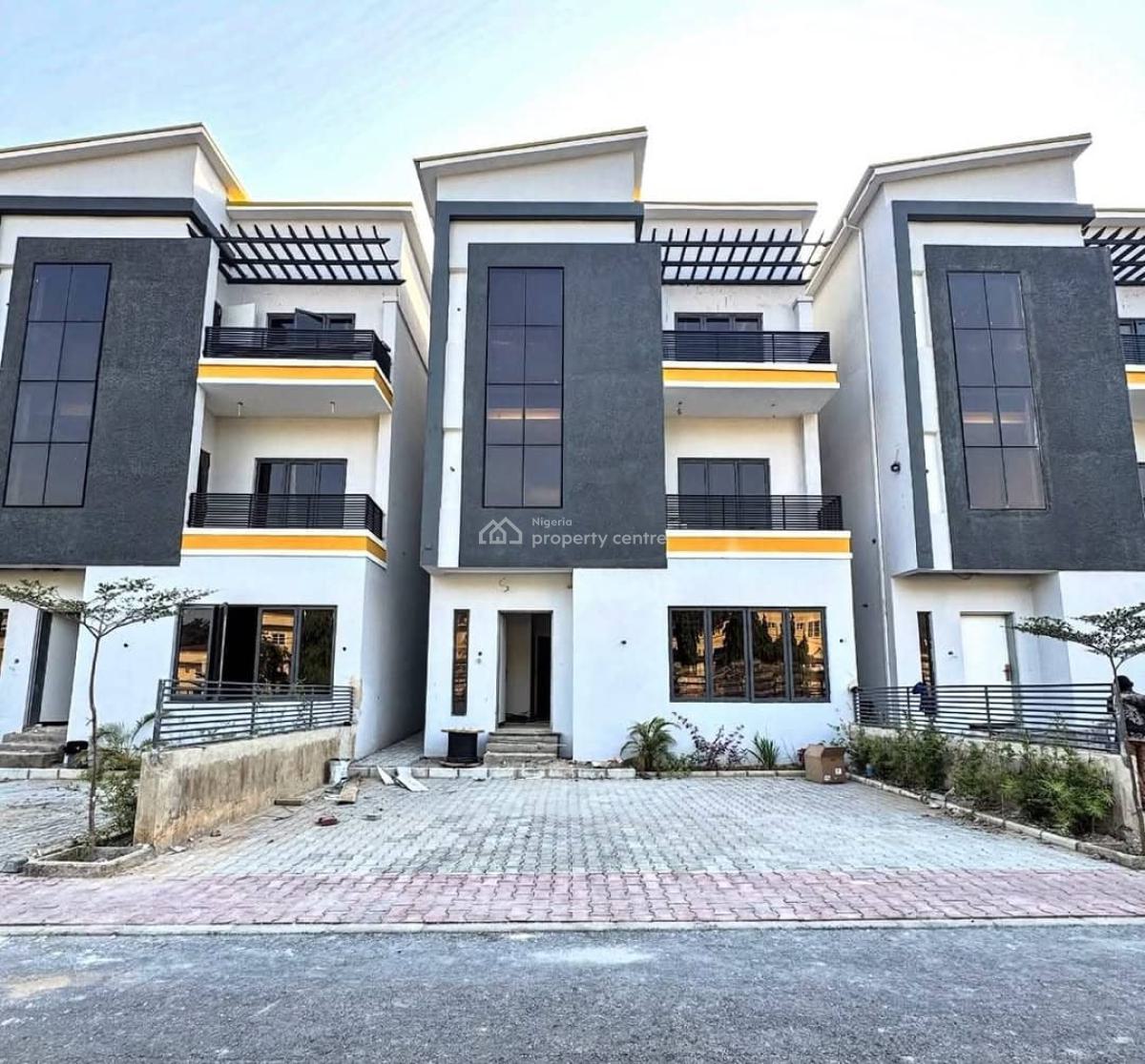 Exquisitely Finished 4 Bedroom Terrace Duplex with 1 Room Bq, Wuse 2, Abuja, Terraced Duplex for Sale