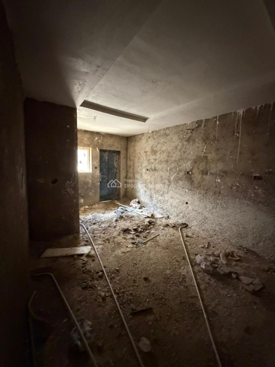 4 Bedroom Terrace Carcass with 2 Living Rooms and Bq, Life Camp, Abuja, Terraced Duplex for Sale