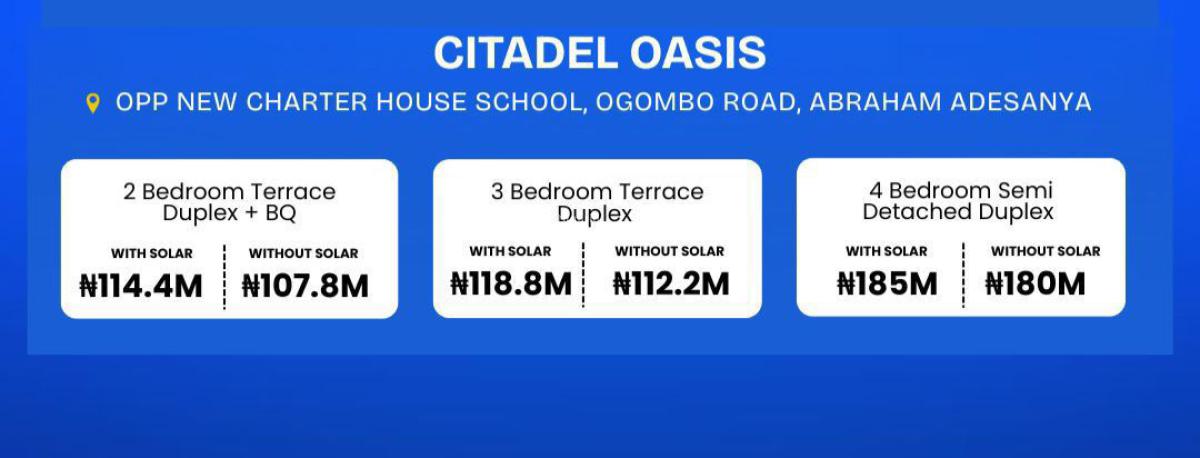 3 Bedroom Terrace, Abraham Adesanya Ogombo Road, Ogombo, Ajah, Lagos, Terraced Duplex for Sale