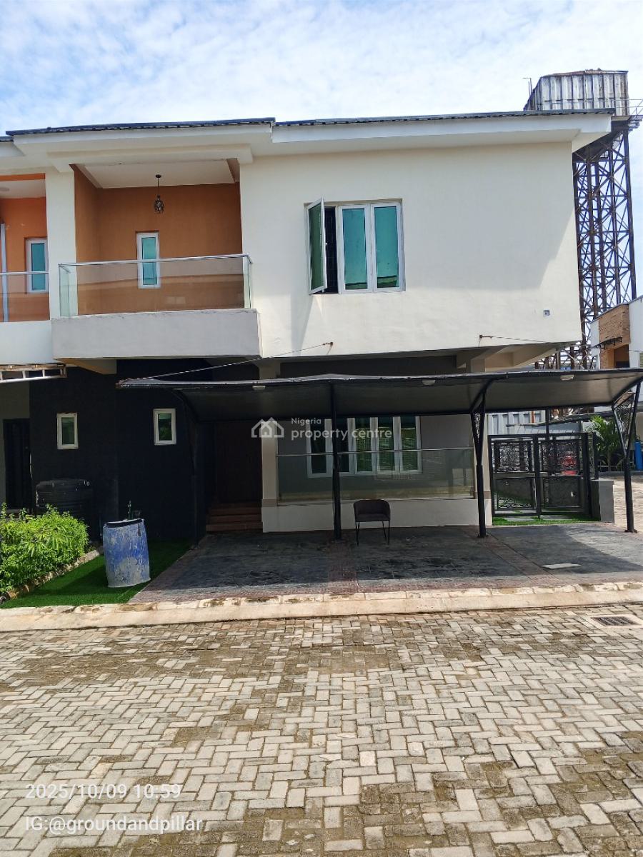 Beautiful 4 Bedroom Terrace Duplex with Bq, Lekki Gardens Phase 5, Atlantic Layout Estate, General Paint, Lbs, Sangotedo, Ajah, Lagos, Semi-detached Duplex for Rent