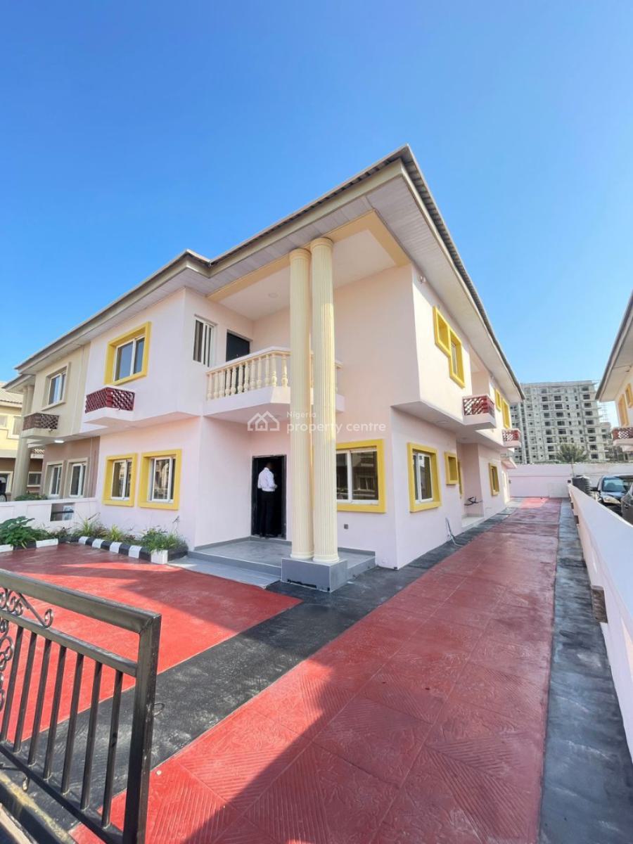 Self Service Four Bedroom Semi Detached House with Bq, Oniru, Victoria Island (vi), Lagos, Semi-detached Duplex for Rent