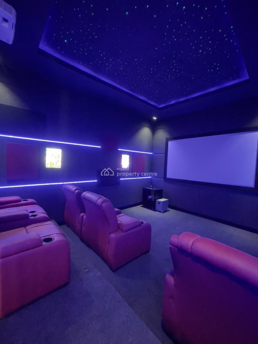 Marvelously Carved Luxury 6 Bed Detached Duplex with Cinema, Pool, Vgc, Lekki, Lagos, Detached Duplex for Sale