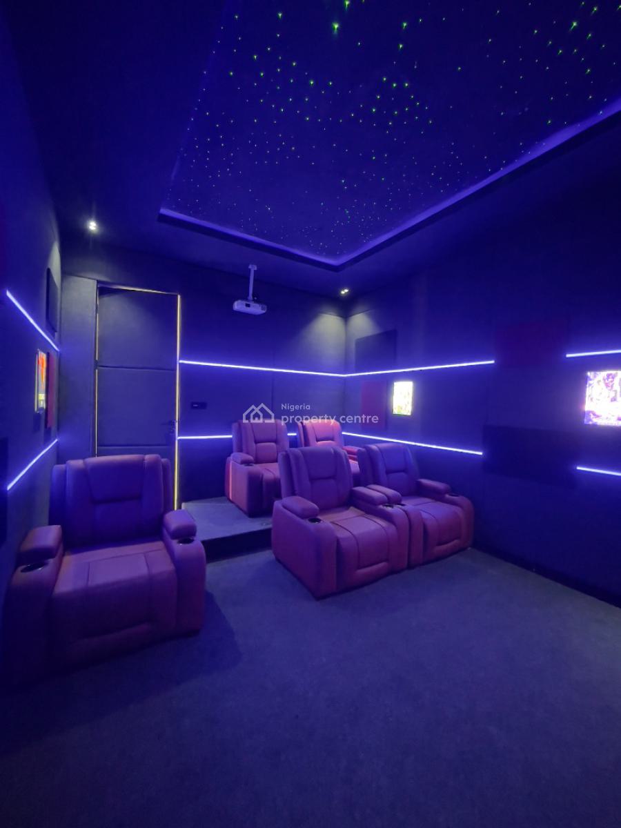 Marvelously Carved Luxury 6 Bed Detached Duplex with Cinema, Pool, Vgc, Lekki, Lagos, Detached Duplex for Sale