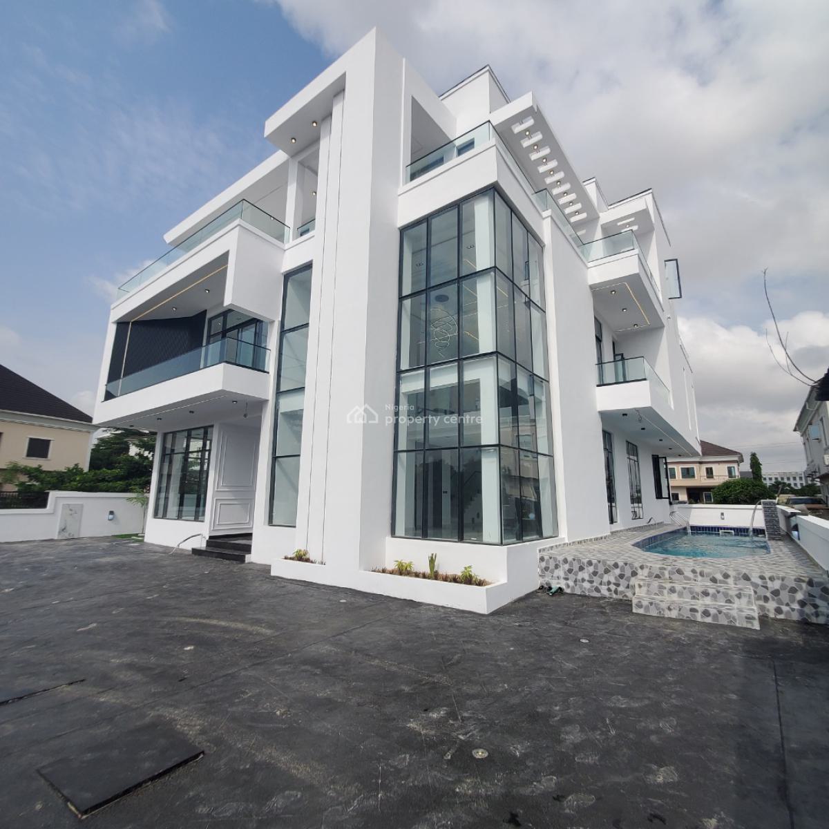 Magnificent 5 Bedroom Duplex with a Bq,pool,cinema, Vgc, Lekki, Lagos, House for Sale