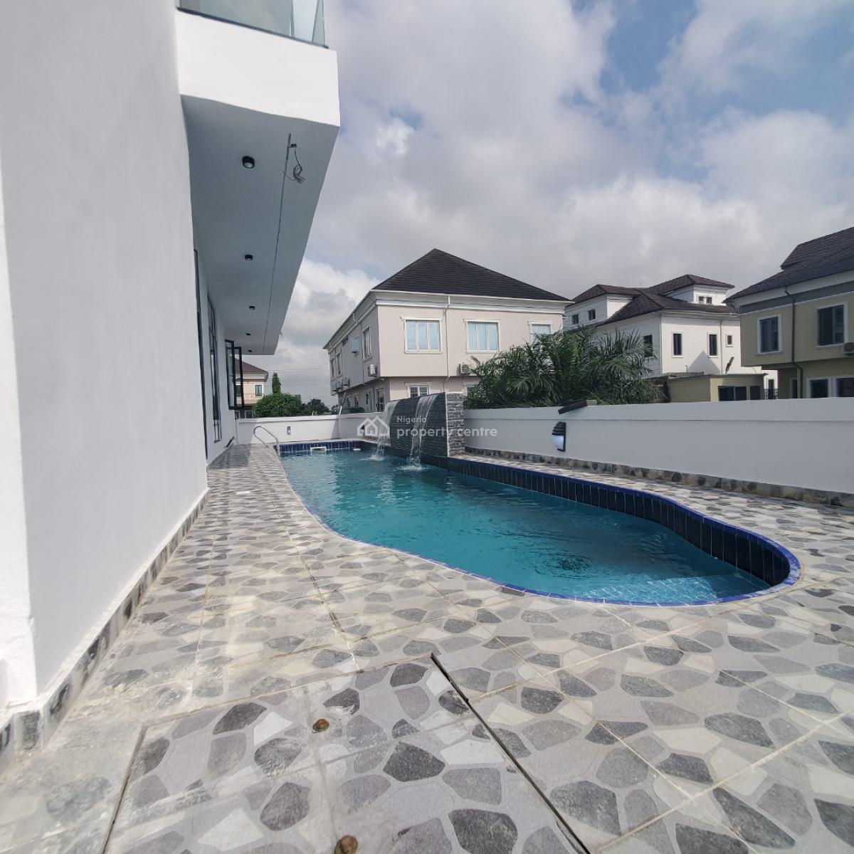 Magnificent 5 Bedroom Duplex with a Bq,pool,cinema, Vgc, Lekki, Lagos, House for Sale