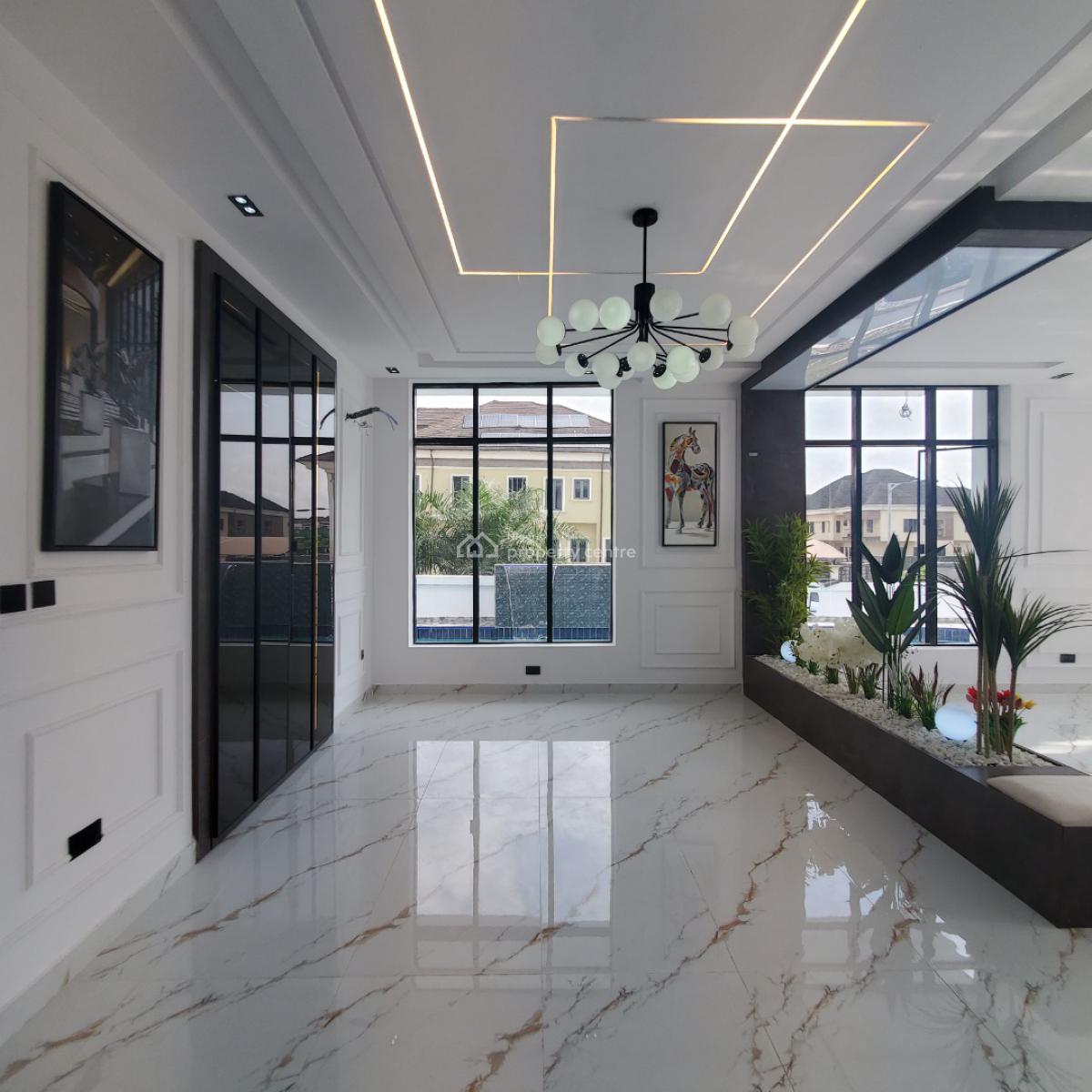 Magnificent 5 Bedroom Duplex with a Bq,pool,cinema, Vgc, Lekki, Lagos, House for Sale