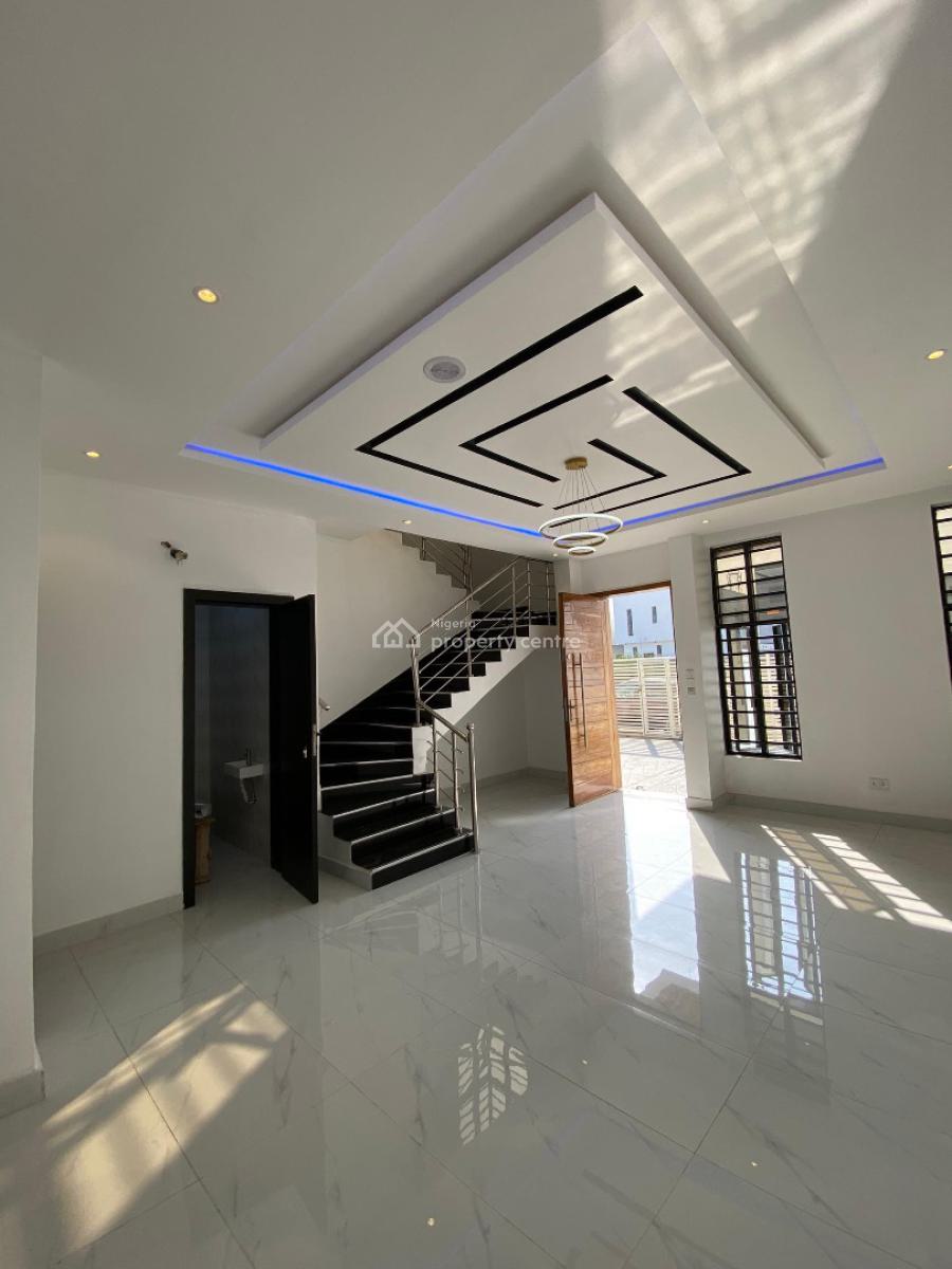 Clean 4 Bedroom Semi Detached Duplex with Bq, Chevron, Lekki, Lagos, Semi-detached Duplex for Rent