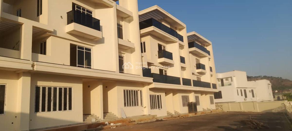 Contemporary 4 Bedroom Terrace Duplex with 1 Room Bq, Katampe Extension, Katampe, Abuja, Terraced Duplex for Sale