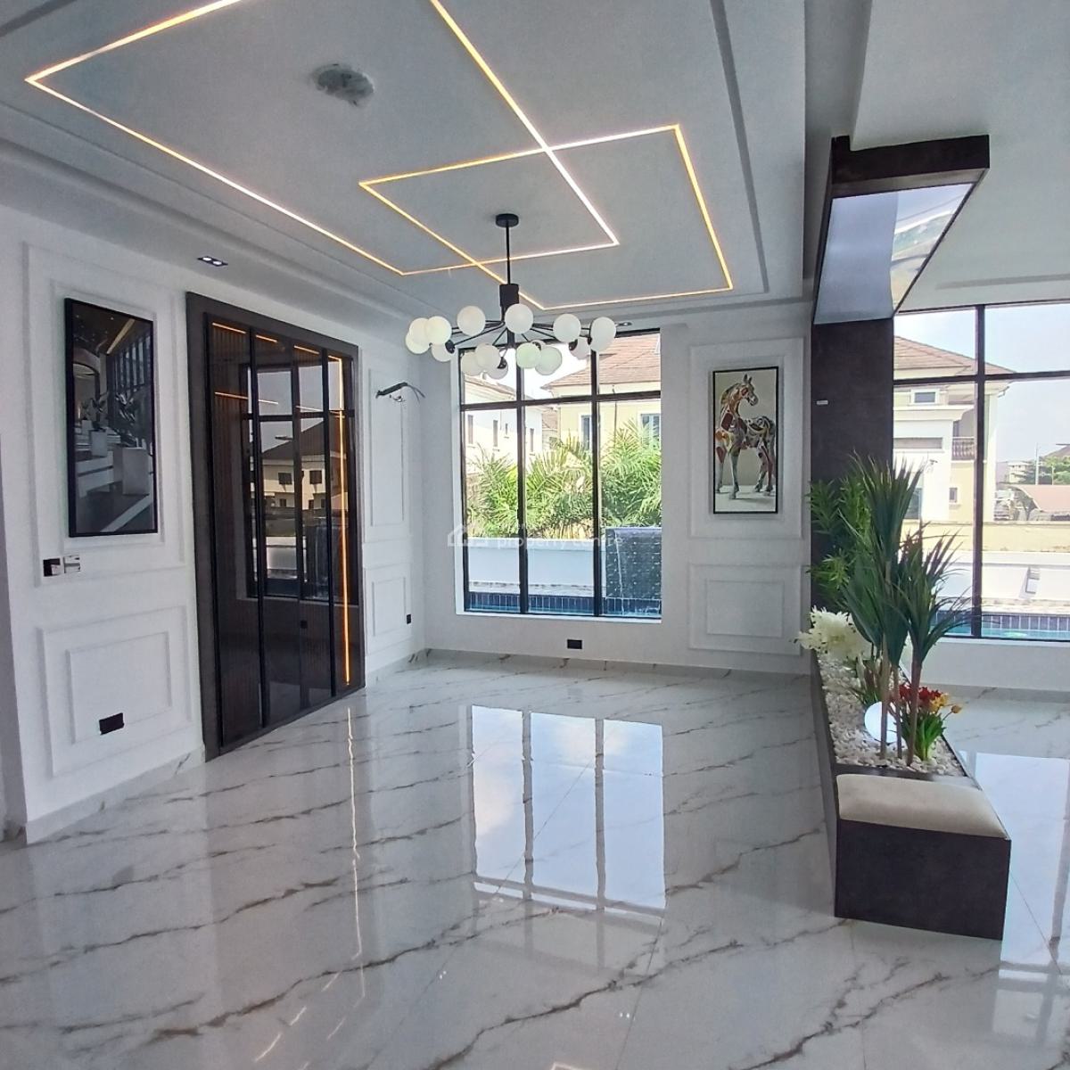 Massive 5 Bedroom Detached Duplex with Swimming Pool, Bq  on 600+sqm, Vgc, Lekki, Lagos, Detached Duplex for Sale