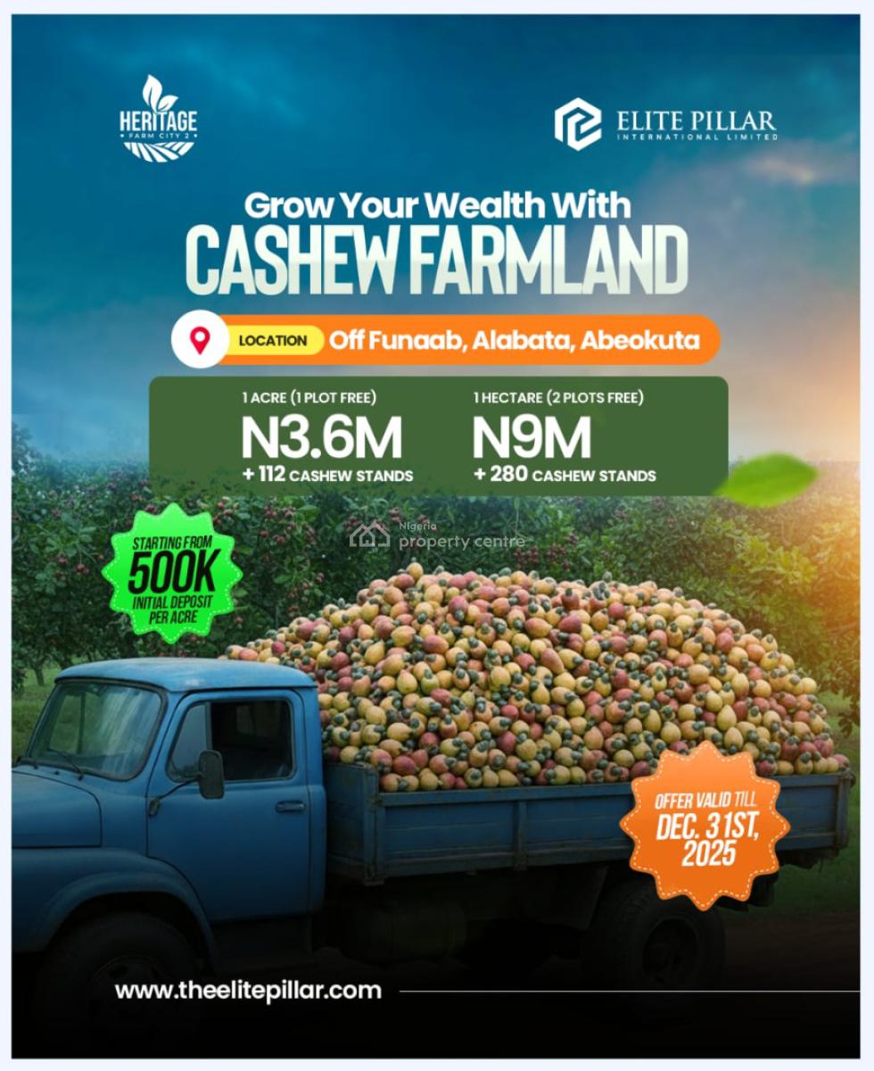 Farmland, Off Funaab Alabata Abeokuta, Abeokuta North, Ogun, Industrial Land for Sale