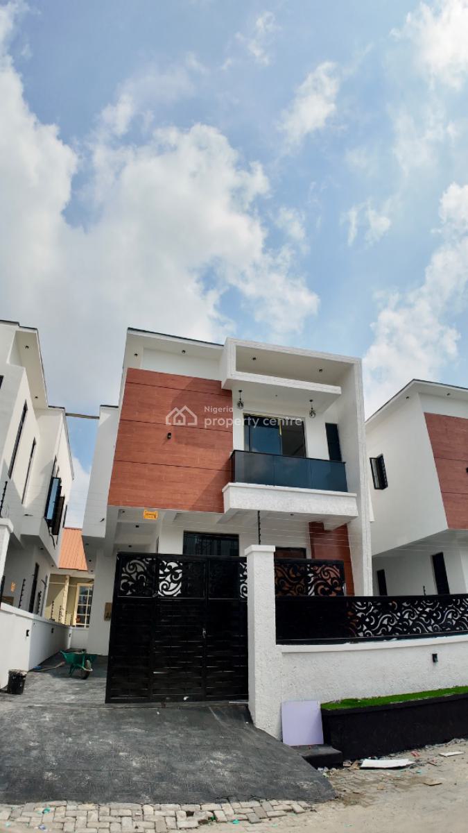 Luxurious & Spacious 4 Bedroom  Duplex with Bq, Sunrise Estate, Sangotedo, Ajah, Lagos, Detached Duplex for Sale