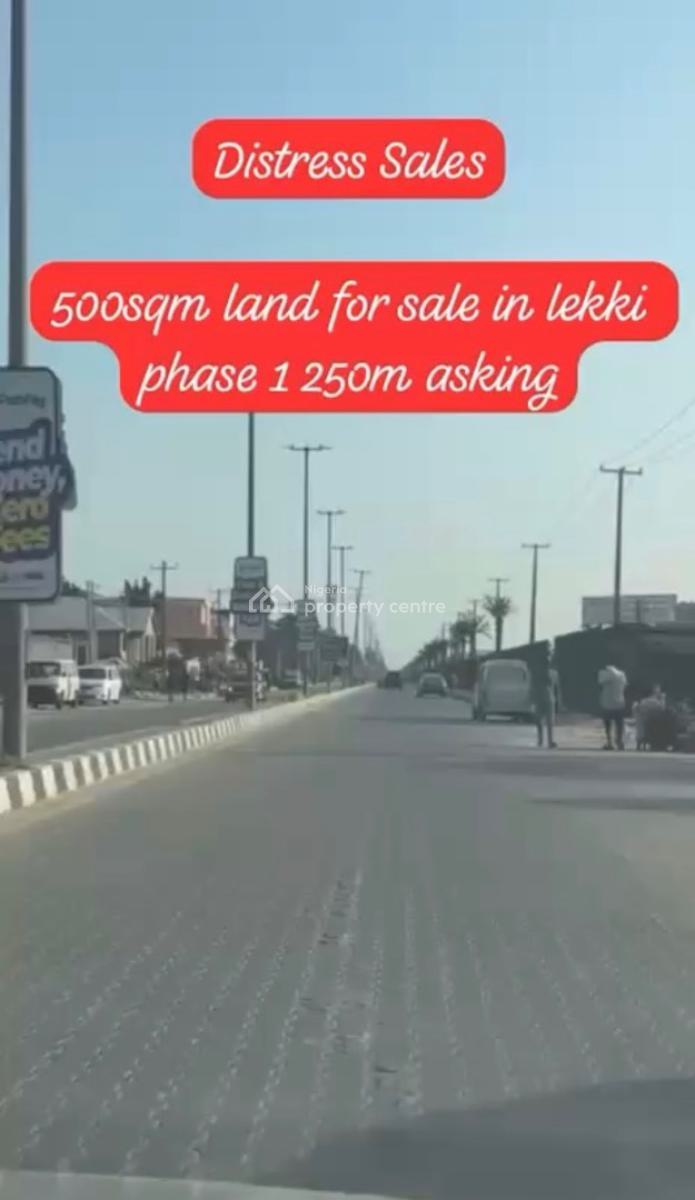 Distress Sal on 500.sqm Lekki in Lekki Phase 1, in a Luxury Secure Estate, Lekki Phase 1, Lekki, Lagos, Residential Land for Sale