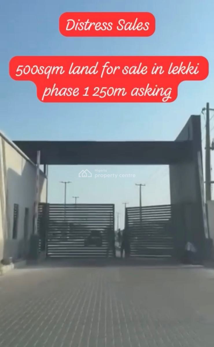 Distress Sal on 500.sqm Lekki in Lekki Phase 1, in a Luxury Secure Estate, Lekki Phase 1, Lekki, Lagos, Residential Land for Sale