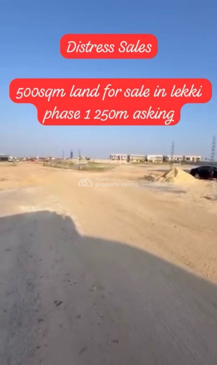 Distress Sal on 500.sqm Lekki in Lekki Phase 1, in a Luxury Secure Estate, Lekki Phase 1, Lekki, Lagos, Residential Land for Sale