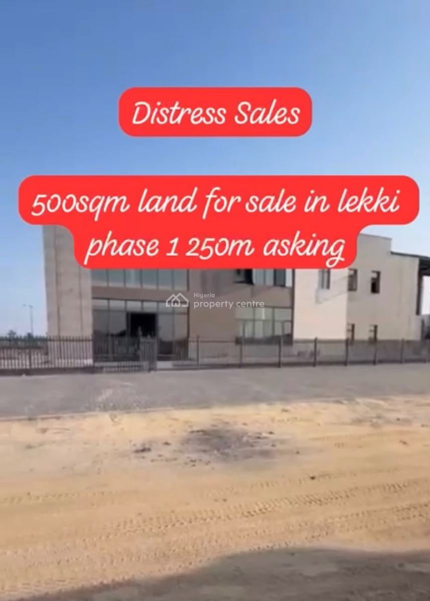 Distress Sal on 500.sqm Lekki in Lekki Phase 1, in a Luxury Secure Estate, Lekki Phase 1, Lekki, Lagos, Residential Land for Sale