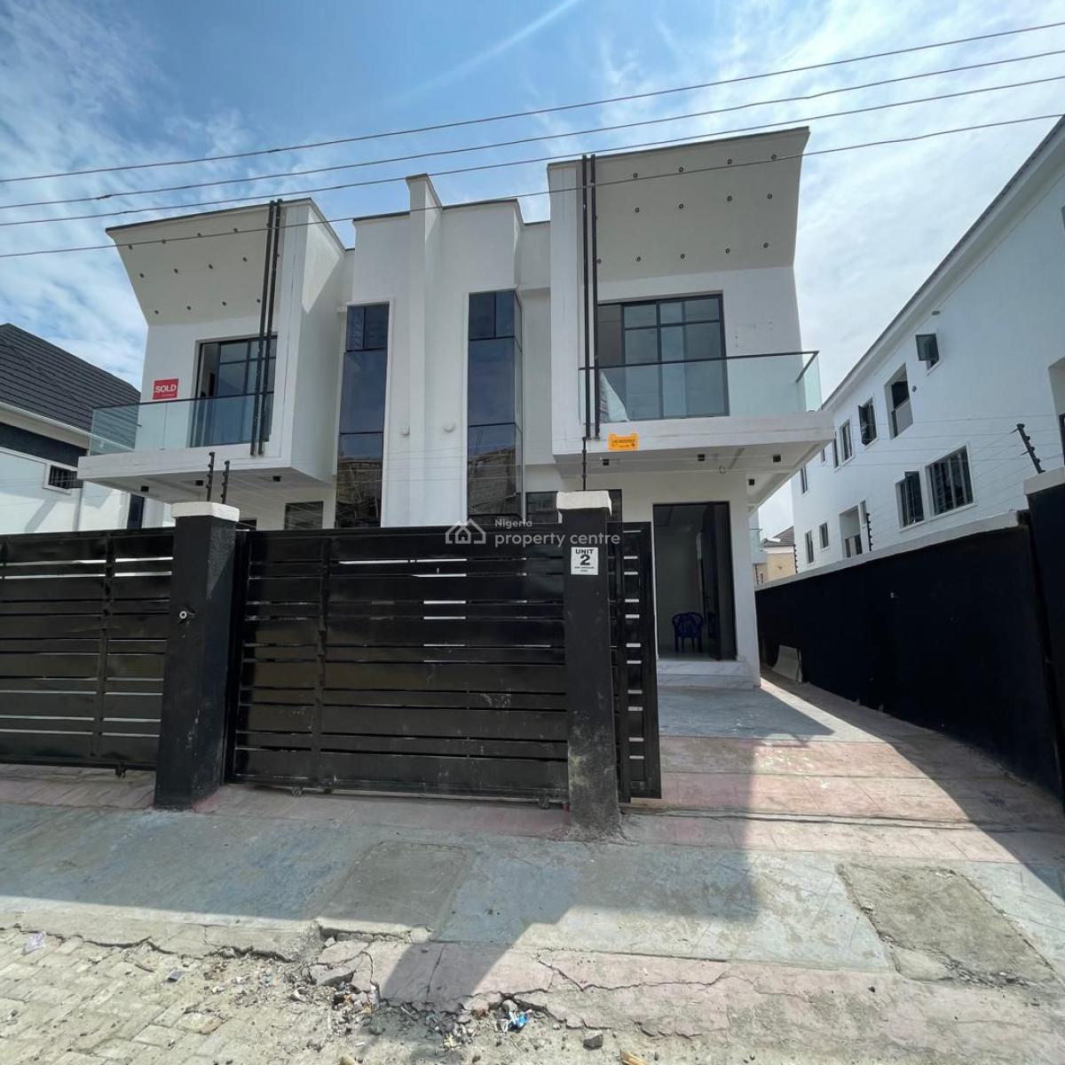 Exclusive 4 Bedroom Semi Detached, Ikota, Lekki, Lagos, Semi-detached Duplex for Sale